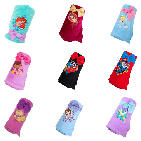 Disney Magic Box Product Reveal Fleece Character Throw Blankets