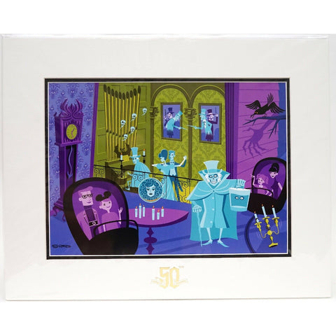 Wishlist - Art: Haunted Mansion 50th Anniversary - 31 Ghosts - Left Side (16" x 20")*