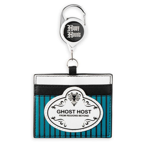 Card Holder: Haunted Mansion Ghost Host Retractable Loungefly ID Holder