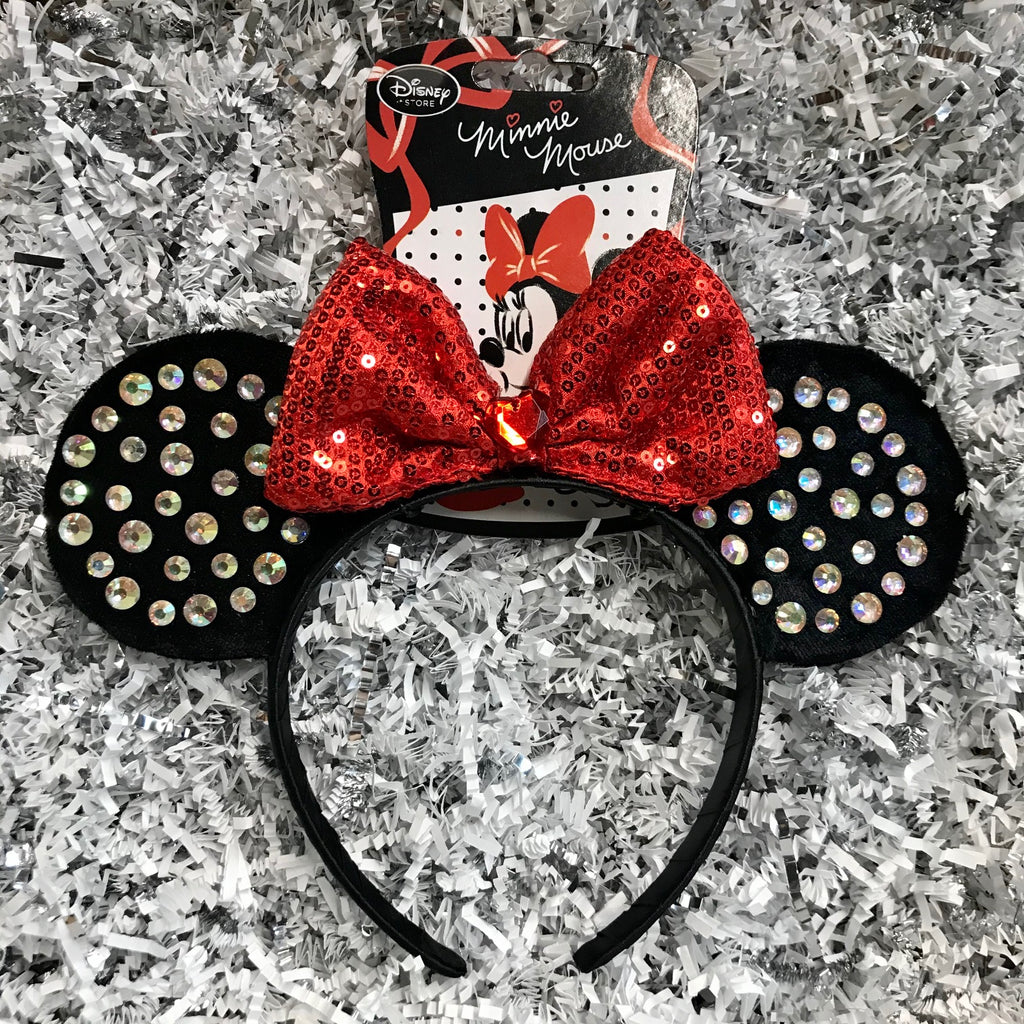 Ear Headband: Minnie Mouse Red Bow (Youth)