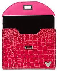 Wishlist - Tablet Case: Mickey Pink Snakeskin Up to 10"x7.5"x5"