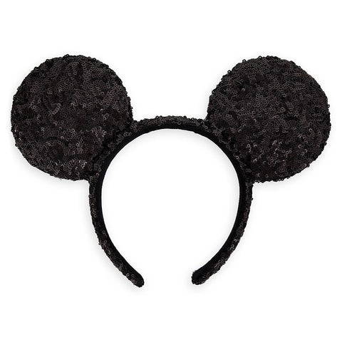 Ear Headband: Mickey Mouse Black Sequin