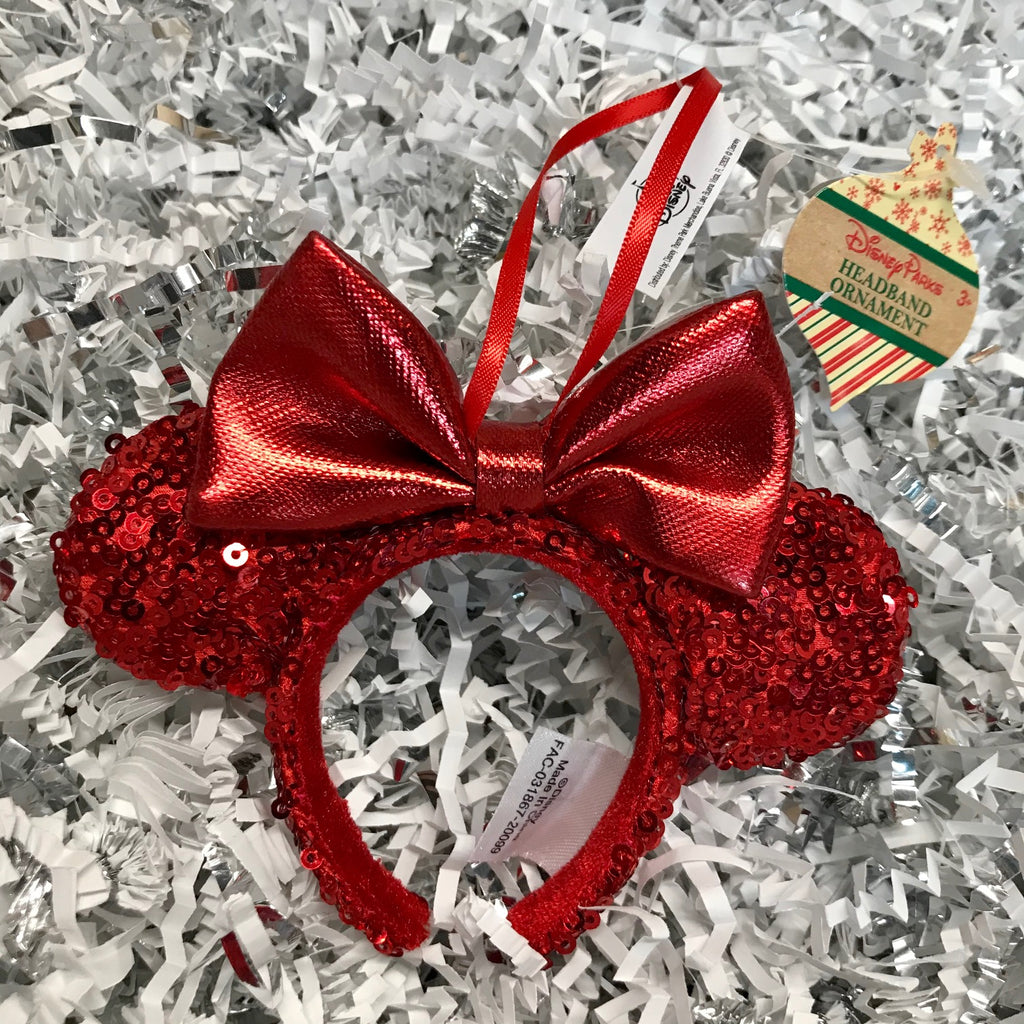 Ornament: Ear Headband (Red Sequin)