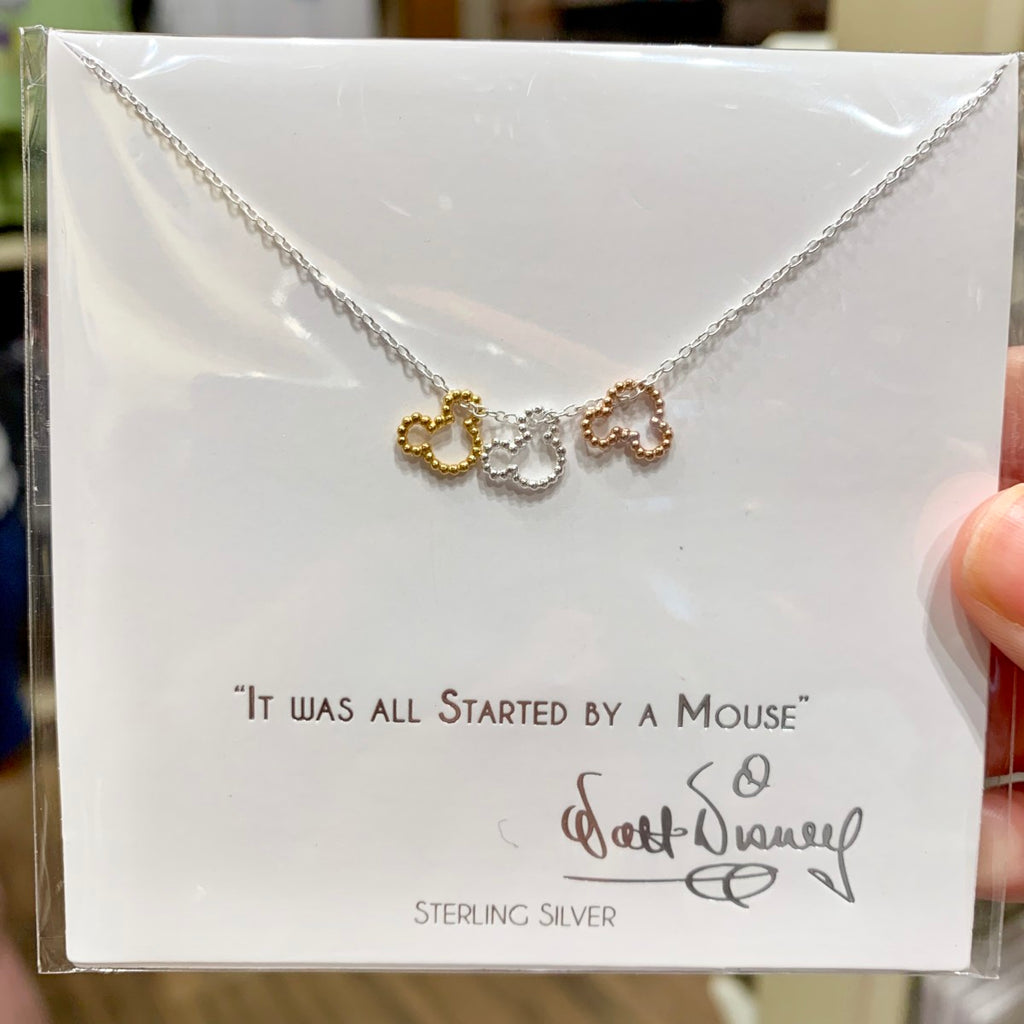 Necklace: Mickey Icons (Sterling Silver)