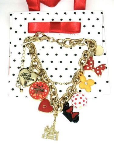 Wishlist - Jewelry: (Bracelet)  Minnie Dots and Dashes Charm Bracelet